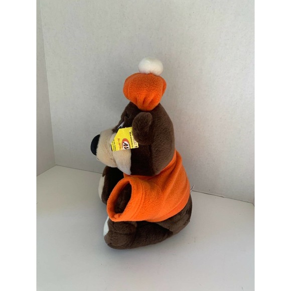 A&W The Great Root Bear by Gund Plush 2000 16" Tall Orange Shirt Tags No Pants - Picture 2 of 10